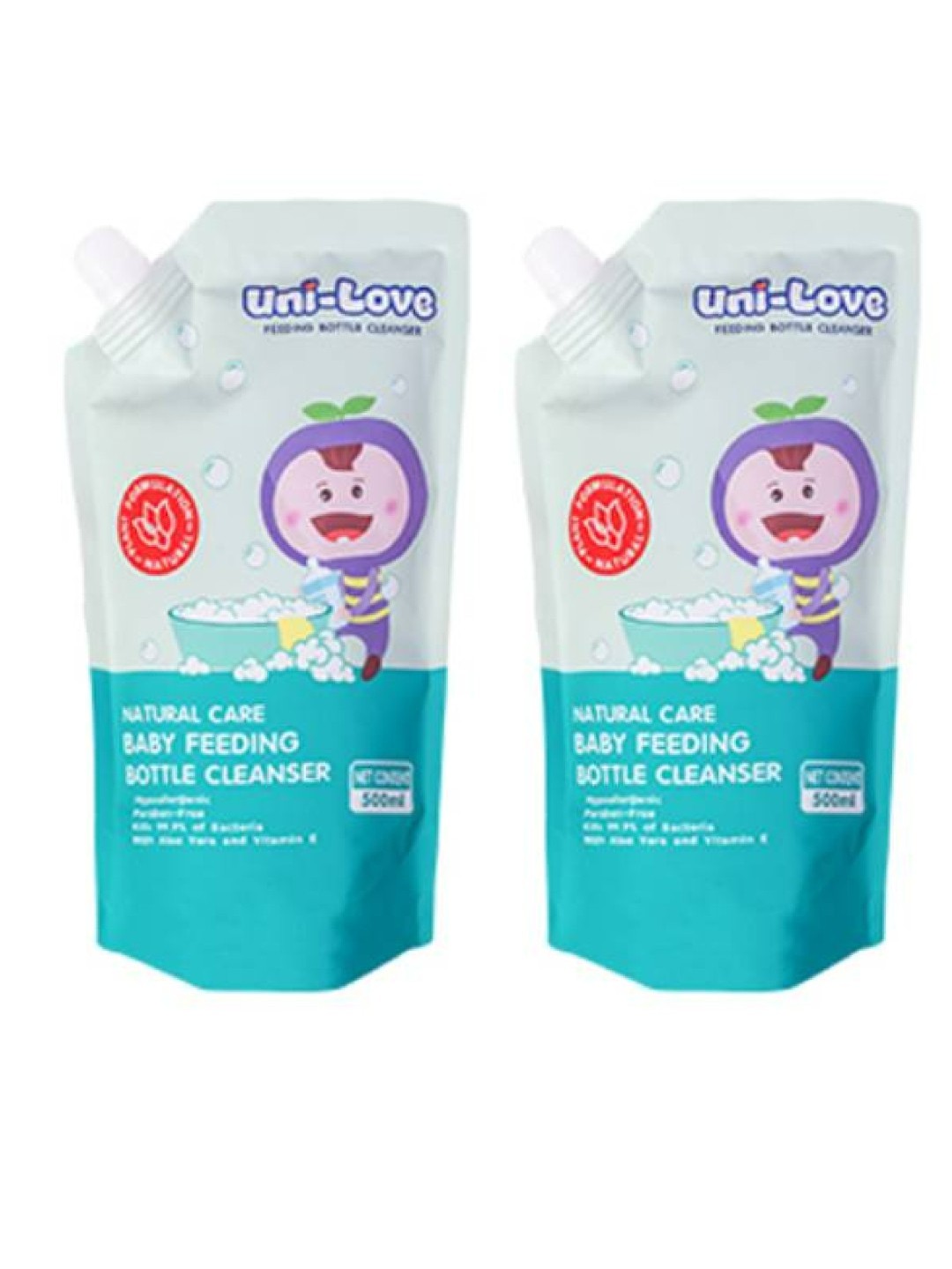 Unilove Baby Bottle Cleanser 500ml (2Pack) edamama